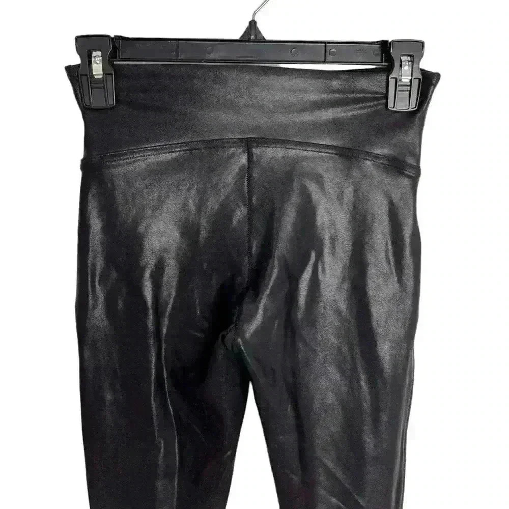 Spanx Faux Leather Leggings Black Size Small - Picture 9 of 11